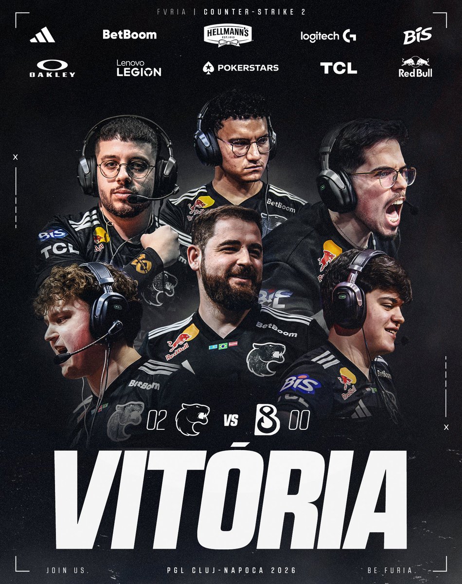 É #DIADEFURIA NA #PGL CLUJ-NAPOCA 2026! 🇷🇴

Mirage 13-11
Inferno 13-10
#FURIACS 2x0 contra a B8 pra começar bem no campeonato!

VAMOOOOOOO!!! 🔥
