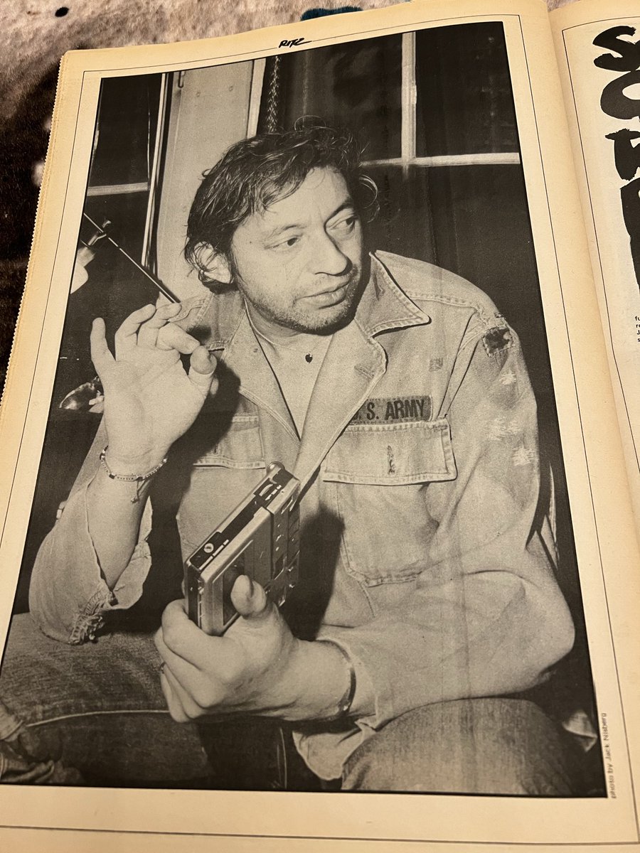 tinynoggin's tweet photo. We don’t celebrate Valentine’s Day like normal people - this was part of my Valentine’s Day present from Dave, a vintage #RitzMagazine featuring #sergegainsbourg ❤️🔥❤️🔥❤️🔥❤️🔥❤️🔥 https://t.co/0QlvUADQ6A