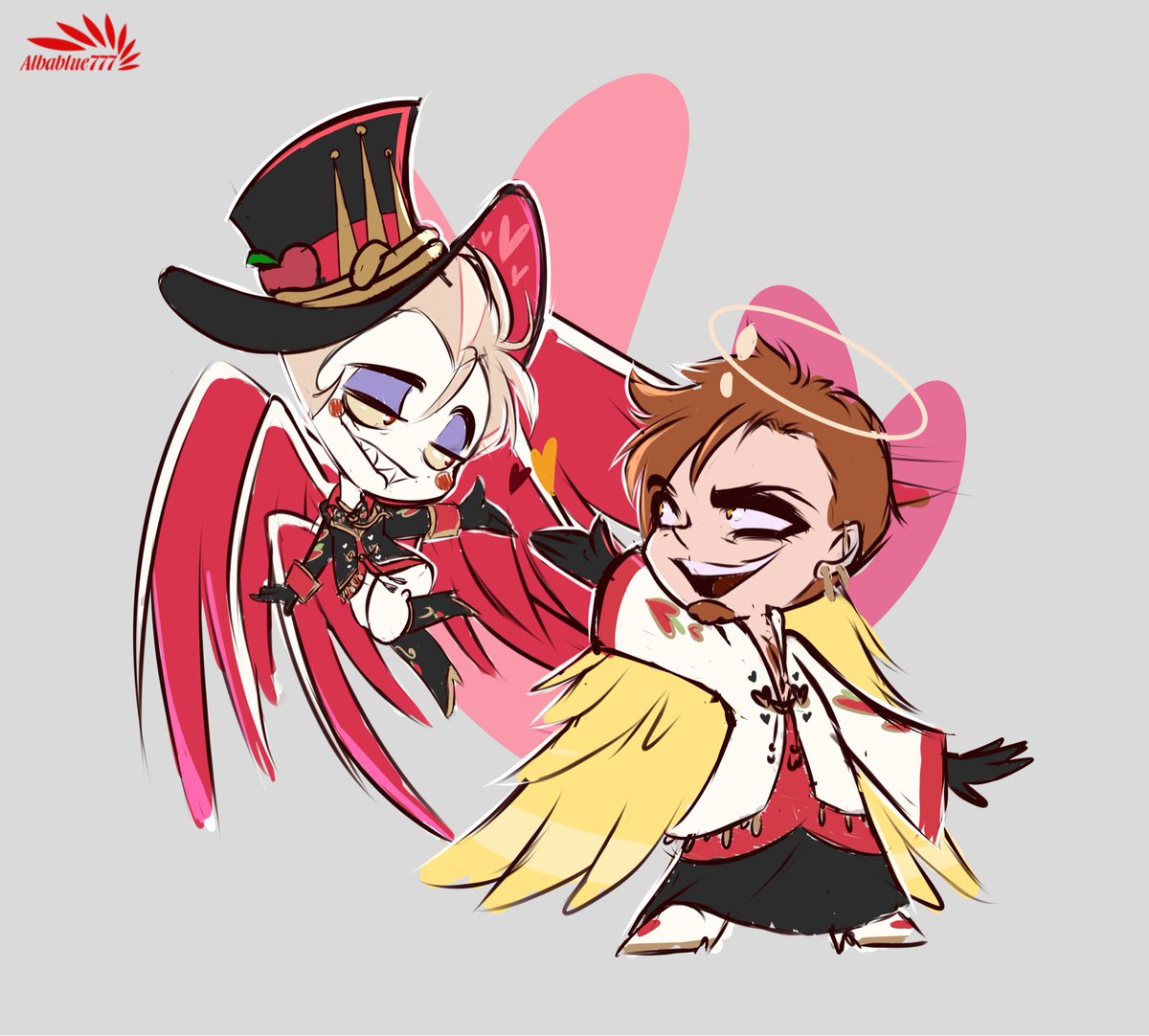 Happy #adamsapple valentine 😂😂🍎🎸 #HazbinHotelFanart #HazbinHotel