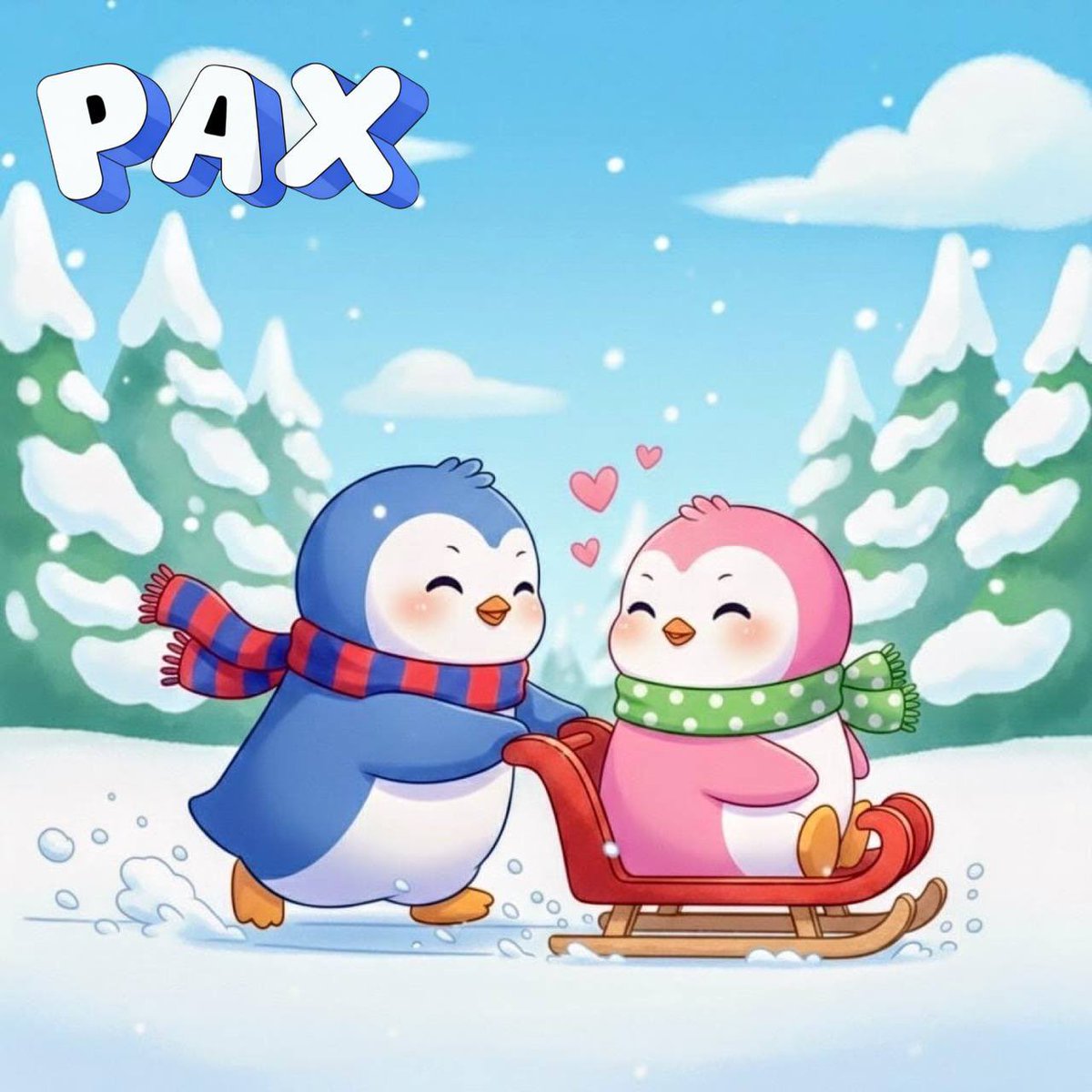 Warning: $PAX + $POLLY + Valentine's Day = dangerously high levels of cute overload 🐧💙✨💕

#StValentinesDay #PudgyPenguins