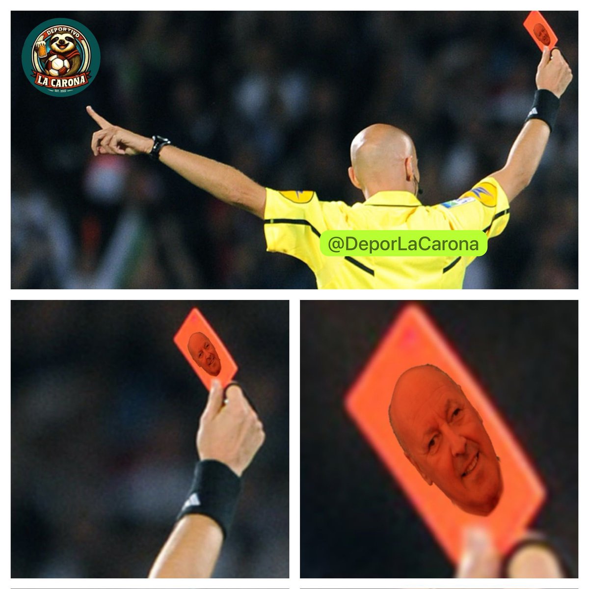 DeporLaCarona's tweet photo. Come si commenta il secondo giallo di #Kalulu?

#MarottaLeague #InterJuve #InterJuventus #Bastoni #Marotta #LaPenna https://t.co/iArjudsTXx
