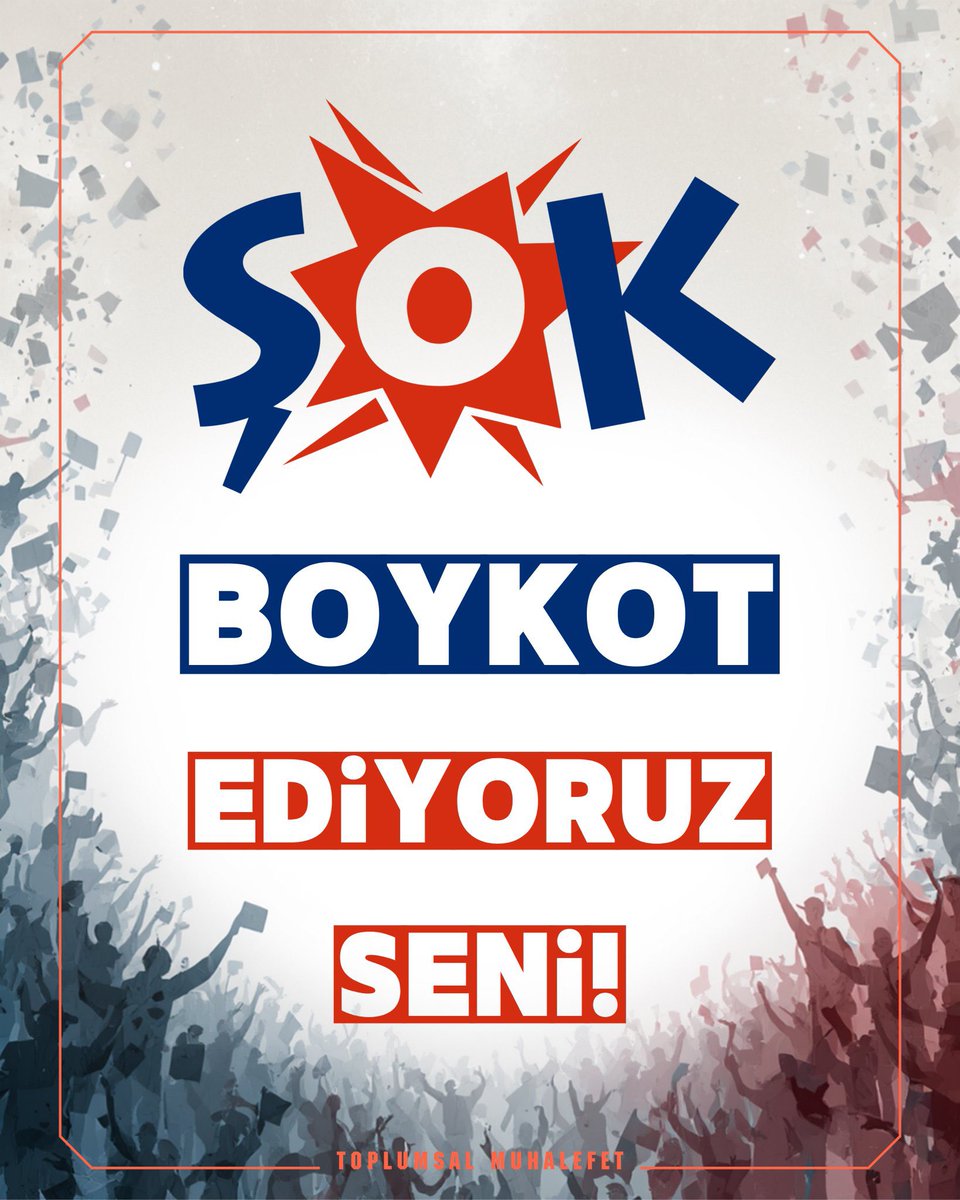 Direnenler var hâlâ ⬇️

Direnişe geçtikleri için 30 işçiyi tazminatsız işten çıkaran ŞOK’a karşı da #ŞOKBoykot demeye devam ediyoruz.