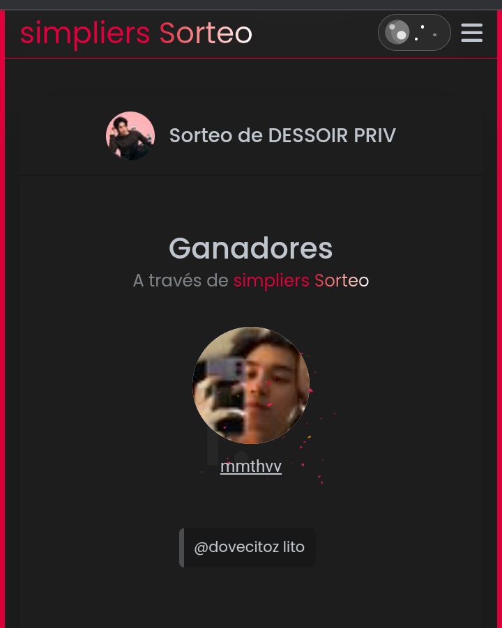 FELICIDADES :      <a href="/mmthvv/">:v</a> 
Por favor reclama tu recompensa a   dm :3 Tienes 01 día entero