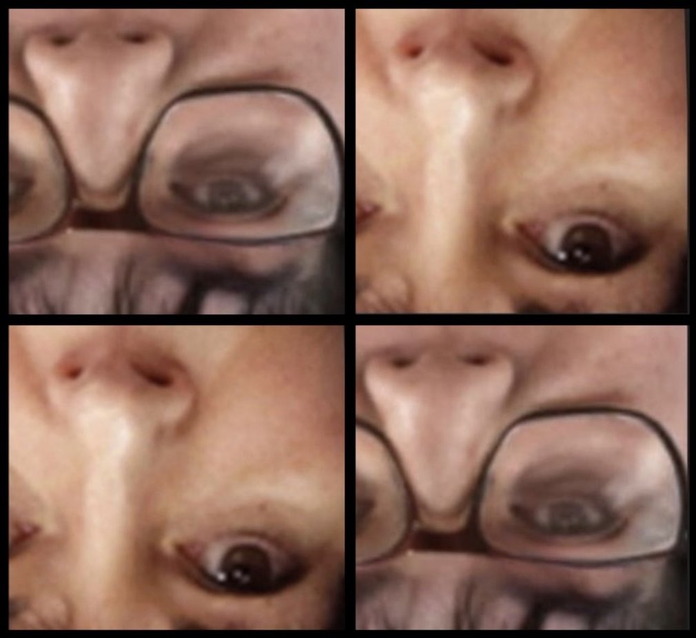 <a href="/TheRubberDuck79/">The Rubber Duck ™</a> Trick I learned when I worked on the border and we had to deal with imposters. Flip the picture upside down and focus on the triangle of the face (eyes, nose, mouth) and ears.