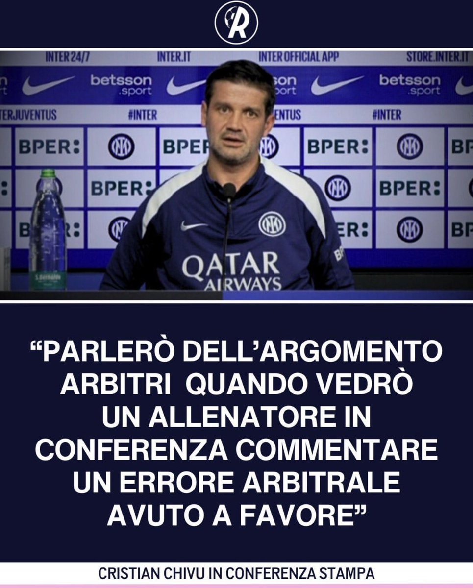 Attendiamo tutti con ansia le parole del (finto) perbenista. Sarà in grado di parlare di arbitri? Solitamente ci pensa il suo presidente…
