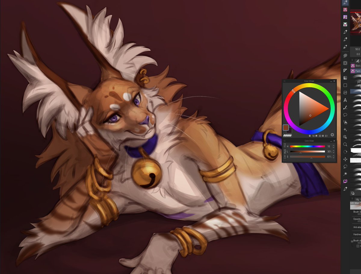 Quick sketch of my TTRPG character, done last week at an artist gathering.