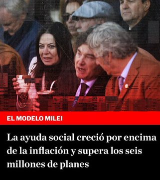 TODOS los sueldos perdieron, privados, estatales, informales, TODOS.

Los únicos que ganaron fueron los planeros.
MODELO MILEI ✌️