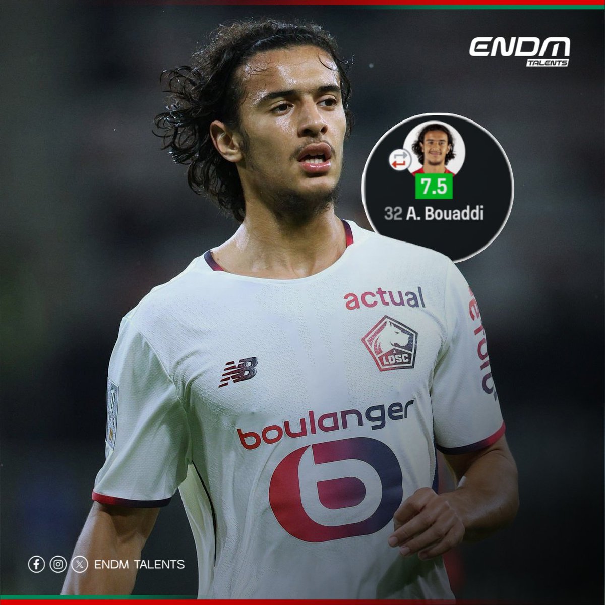 أيوب بوعدي اليوم لعب كظهير أيمن و رغم ذلك قدم أداء جيد 🤯🤯
#ENDM