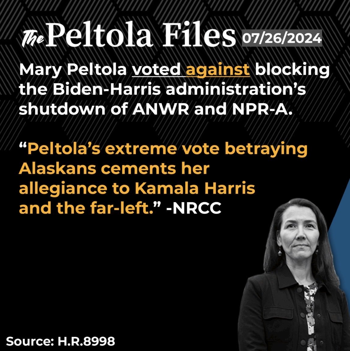 akgop's tweet image. This is how Mary said “I love you” to Alaska as our lone U.S. House Rep. 
No thanks, Mary. Love us less.

This is why Alaskans fired you in 2024.

🇺🇸 Alaska First. Always.