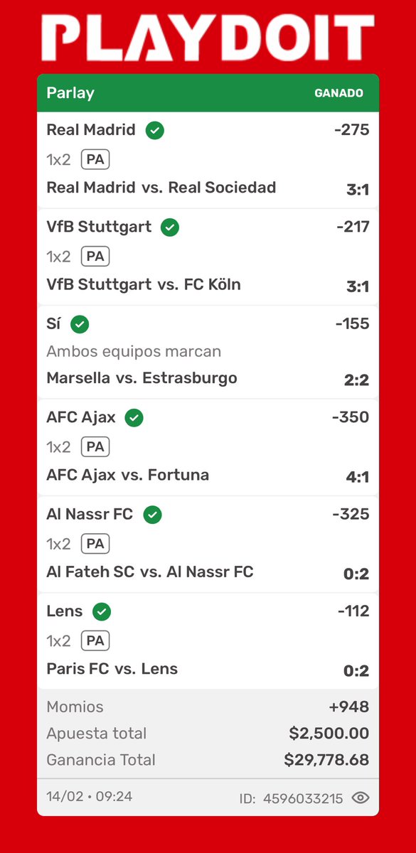 Regalaré $2500 entre los RT Y ❤️ 

PARLAY +948 ✅

$30,000 a la bolsa alv 😍😍🤯🤯 , EXPLOTÓ la 💣en el mero 14 de febrero 💘❤️ 

BANK DOBLADO en el premium  ✅💰

Ahora si , quien va a querer transferencias para hoy el motelazo🏩 o el ramo de flores 💐 ?? 

LA KOALANETA 🚍🐨