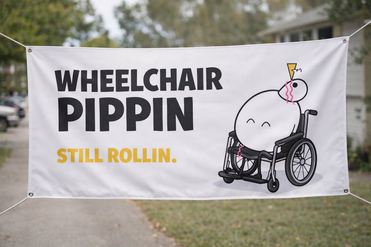CryptoGrap7jao's tweet photo. ♿️🐥 Wheelchair Pippin just rolled in.

$WPIP

No roadmap.
No promises.
Just vibes.

CA: 3PS3xk2ki1r5o71Earid9VEWYaxD1Uzy8xnt4uVDpump https://t.co/houMq8DMKI