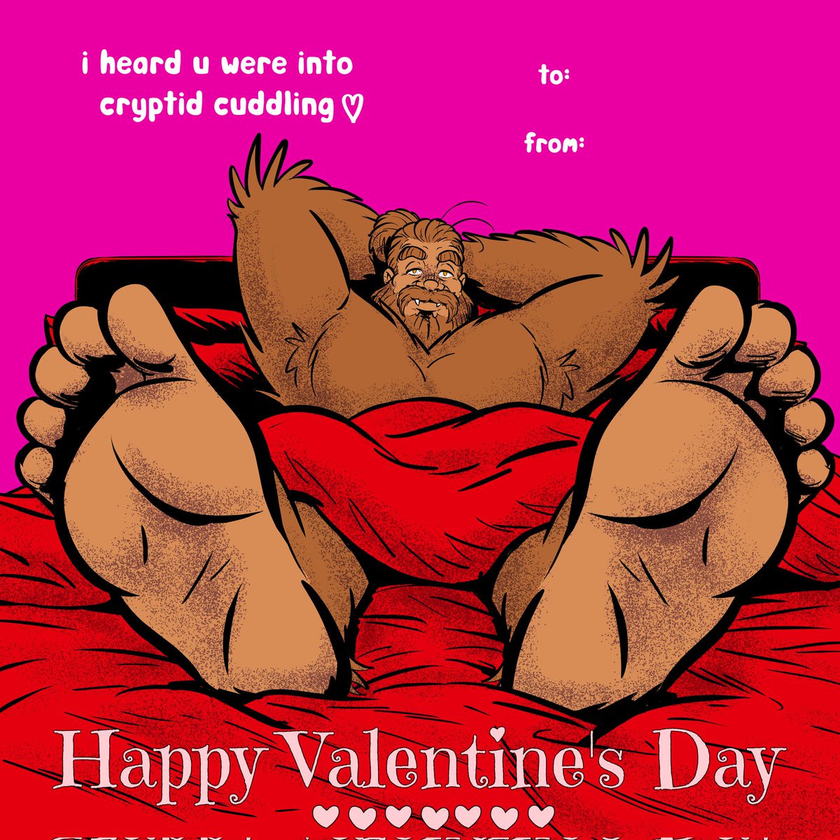 squatchwatchla's tweet image. Make sure to give your lover multiple valentines in bed today. You can always slide into my DM for tips. ❤️❤️❤️

Make love, not hate. Happy Valentine's Day!

#sasquatch #valentines #bigfoot #makelove