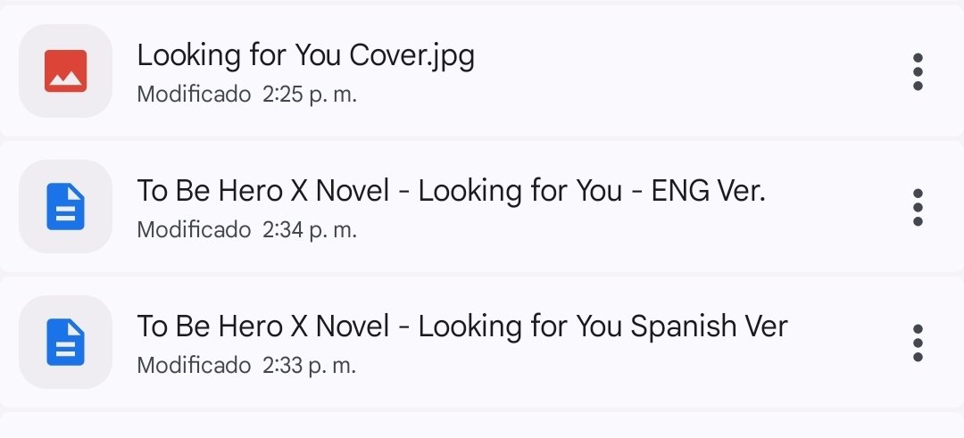 Damas y caballeros es de mi agrado anunciar que mi primera novela por fin está terminada, al inglés y al español

TO BE HERO X: LOOKING FOR YOU

Un proyecto en el que eh estado trabajando.

Eh aquí mi regalo de San Valentin a los fans de TBHX y el NuoLi (Link abajo)