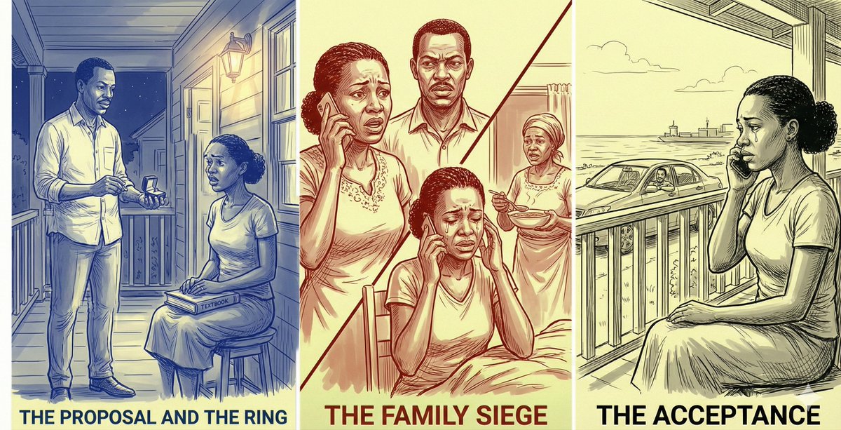 The Golden Return - Chapter 11 - Page 43, the siege succeeds. Abena accepts Osei’s proposal, choosing a "sturdy roof" over a memory. The Golden Boy is officially replaced.

Read the full page now! 👇 albertopoku.com/2026/02/14/the…