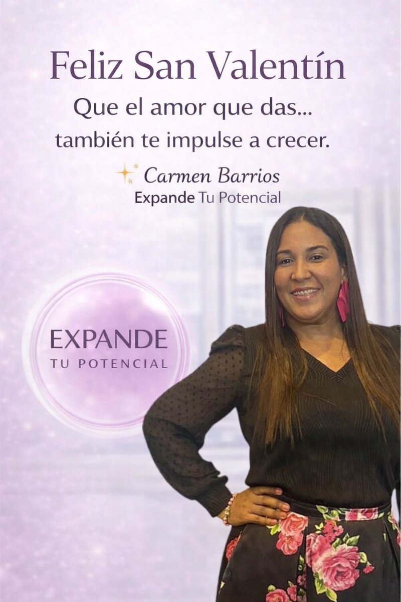 Feliz San Valentín.

Hoy celebramos el amor y la amistad como motores de vida…
pero también como impulso para crecer, sanar y seguir expandiéndonos.

Que el amor que das, también regrese a ti en forma de paz, propósito y fuerza interior. ✨

#SanValentín #AmorYAmistad #Expande