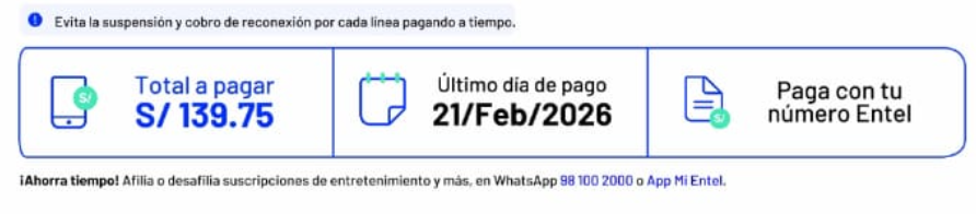 rubengrb's tweet photo. @EntelPeru @OSIPTEL Por tercer mes consecutivo, la facturación de @EntelPeru no respeta el monto pactado al portar mis líneas (beneficios por 12 meses). En meses anteriores me comuniqué y aseguraron que no volvería a ocurrir. Dejo constancia y solicito intervención. @OSIPTEL https://t.co/Mr9mESTsiR