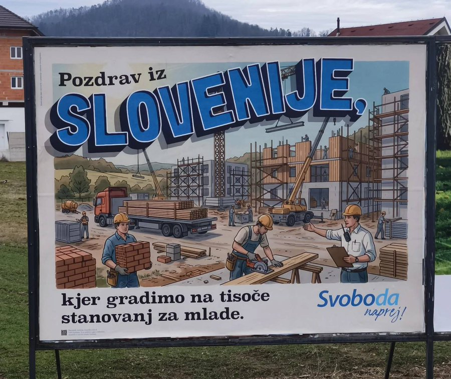 Pozdrav iz Slovenije, kjer anarholevičarji gradijo stanovanja za na tisoče balkancev, jihadistov in negroidov.