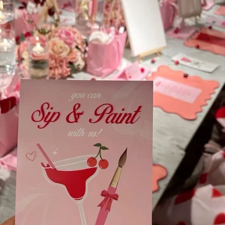 ᅠᅠ

ᅠ
Nevaeh is doing a Galentine’s Day sip and paint at her house. Please come in pink, red, and white.
ᅠᅠ

ᅠ
