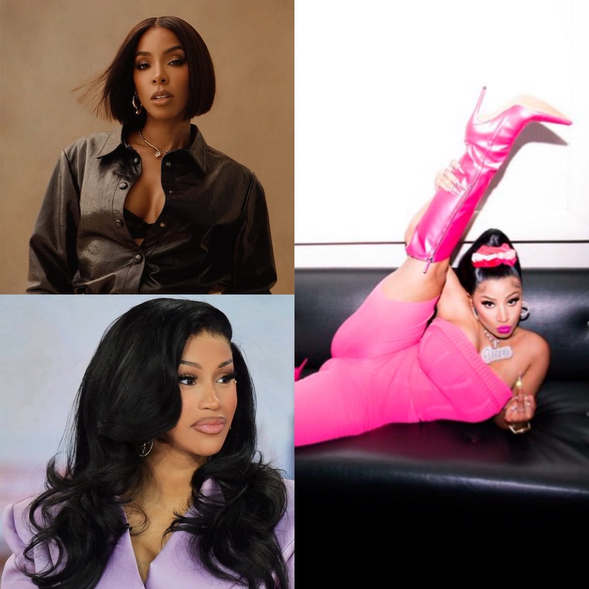 PopFusionHQ's tweet photo. Nicki Minaj fans are now targeting Kelly Rowland simply because she named Cardi B as one of her favorite female rappers. https://t.co/9Q7l8SNwtc