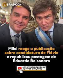 URGENTE:

Flávio conversa com Milei sobre reforma trabalhista na Argentina, que obriga trabalhar 12 horas por dia sem hora extra, fim de 30 dias de férias, e se ficar doente ou sofrer acidente de trabalho, não recebem nada, PARA IMPLANTAR O MESMO MODELO NO BRASIL ...    👀     👇