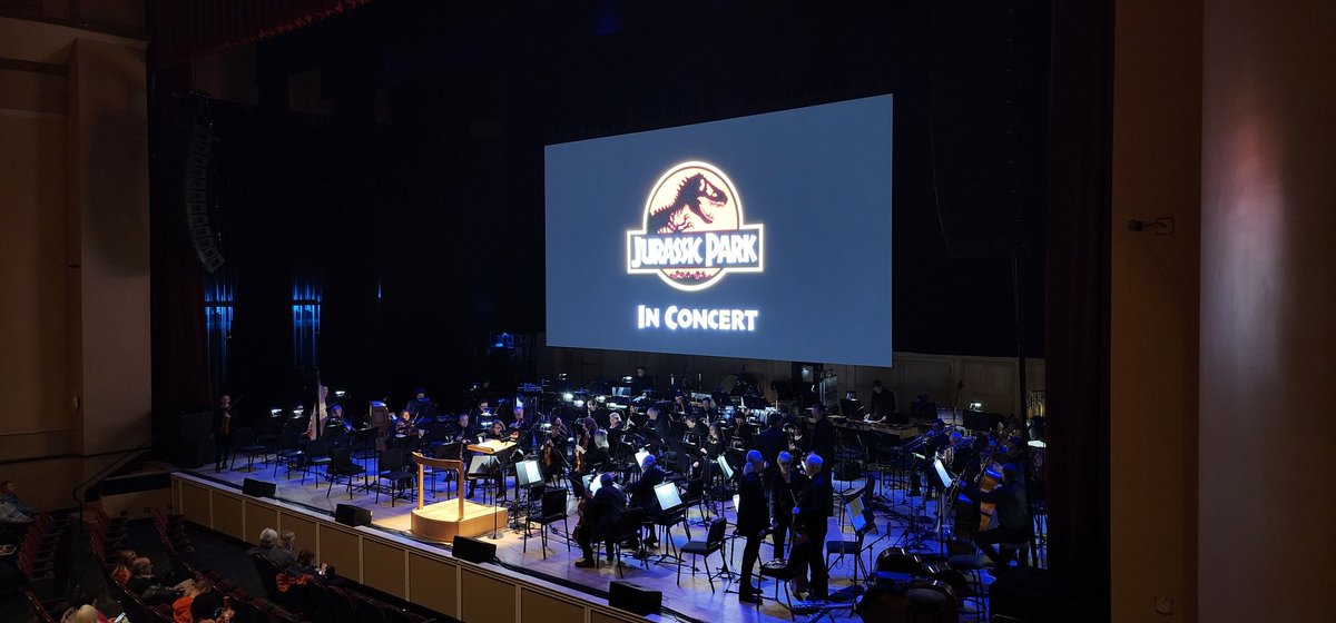 WXKnapper's tweet photo. Tonight's activity - Jurassic Park w/ the Portland Symphony Orchestra. https://t.co/cykLUGb8Op