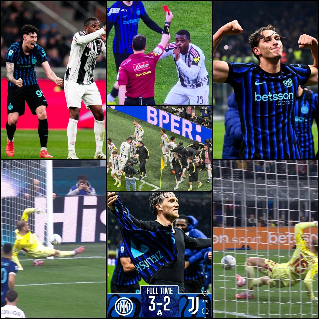 Beberapa momen krusial, heroik, kontroversi sekaligus lawak pada pertandingan #InterJuventus.

Seperti sebuah film, sutradara sudah menentukan siapa pemenangnya. Dan Zielinski sebagai aktor yg menutup penuh laga penuh drama.

Inter menang kontroversi? Coba Juventini ngaca!