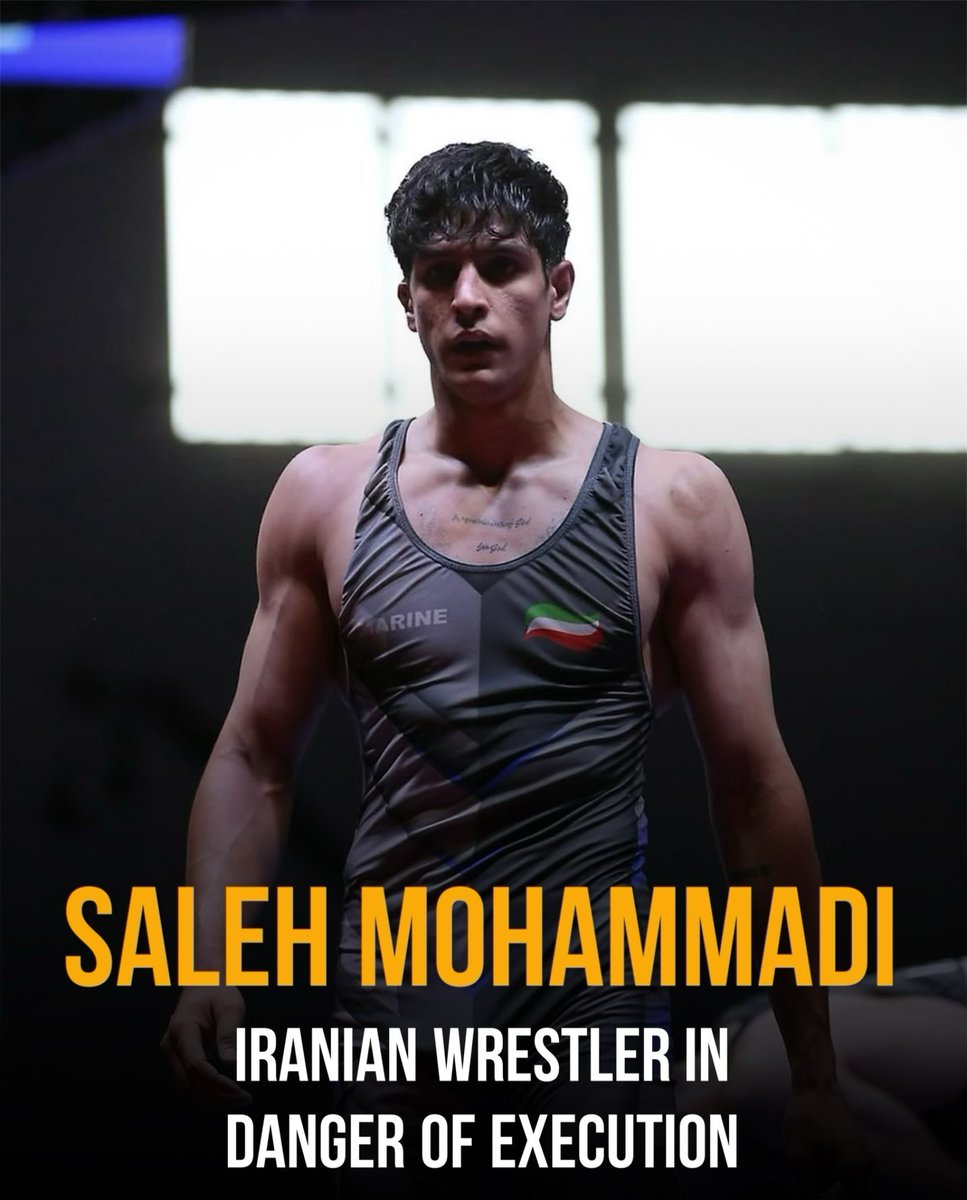 #Saleh_Mohammadi ,19, national team wrestler, was arrested with no evidence against him. He’s been transferred to solitary confinement and scheduled for public execution in Qom.
BE HIS VOICE!
#صالح_محمدی 
#IranMassacre