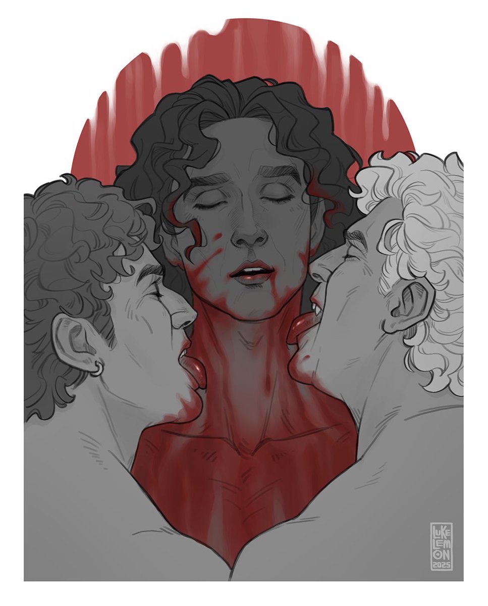 HAPPY BLOODY VALENTINE'S! 
Don't forget to lick your boo!
❤️❤️❤️
🩸🩸🩸
(for legal reasons, it's strawberry syrup)

#IWTV #DEVILSMINION