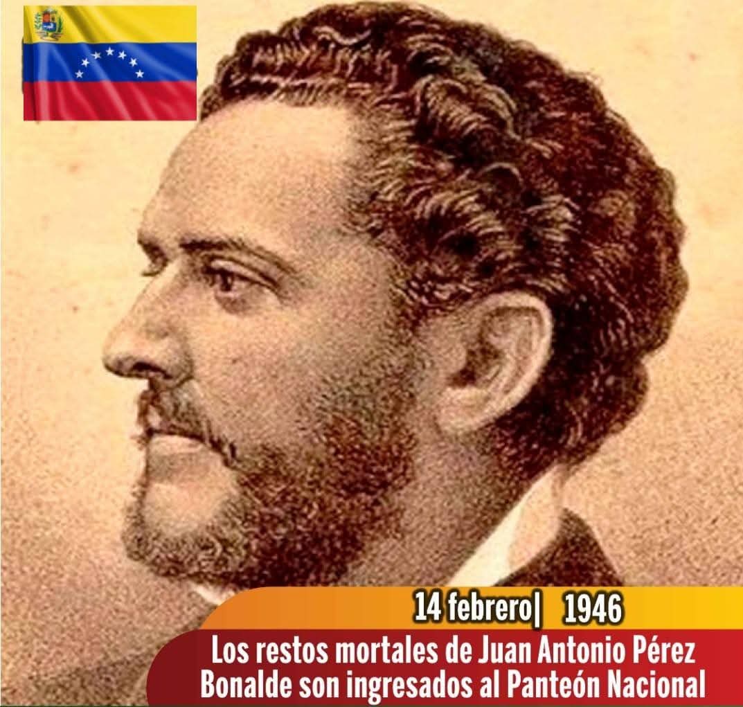 80 años del memorable discurso de Andrés Eloy Blanco ante la tumba inmortal de Juan Antonio Perez-Bonalde en el Panteón Nacional el #14Feb1946 «...el poeta, el que fue por el mar de tumbo en tumbo y por el panteón de tumba en tumba...» 

más denso, aquí⤵️ facebook.com/share/p/1GHMns…