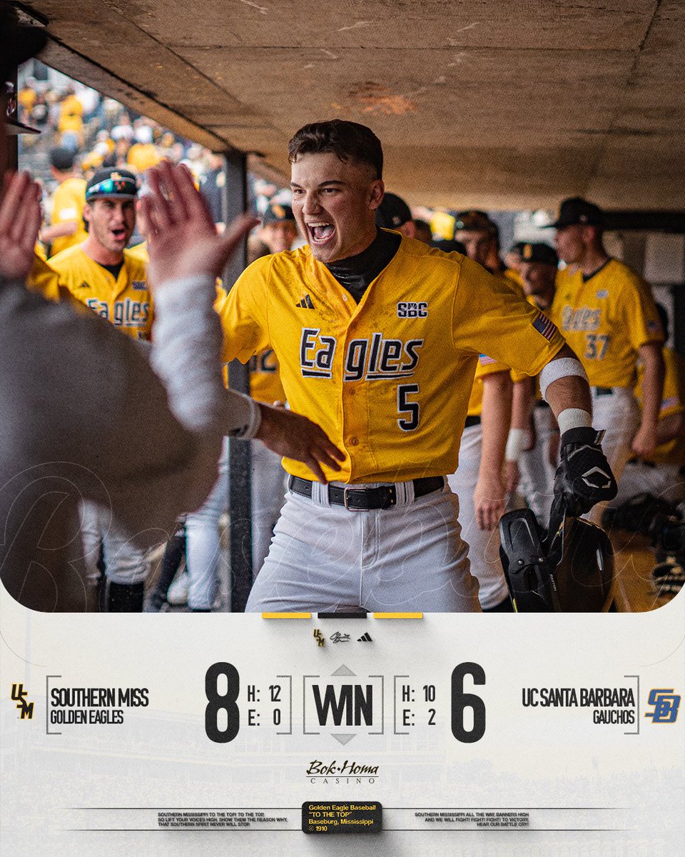 SouthernMissBSB's tweet image. FIRST W ON THE SEASON! 

#OTR | #ETM | #SMTTT