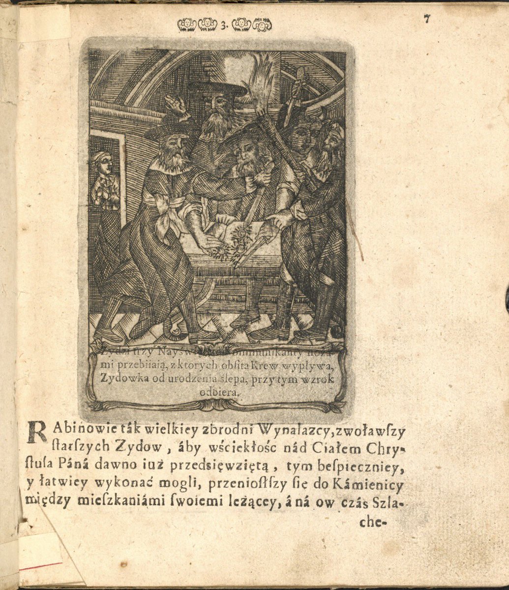 The earliest record of Jews sacrificing Polish children was in Poznan 1399 😑