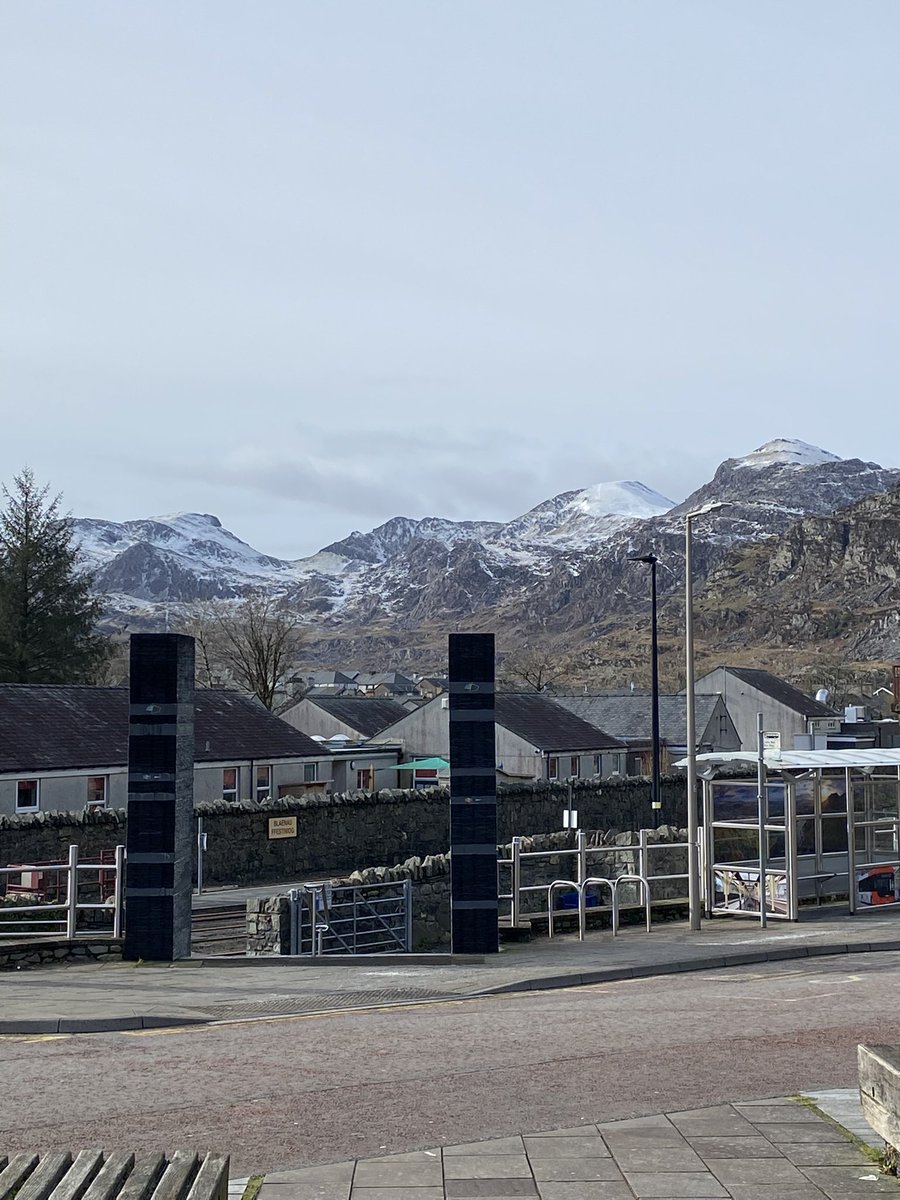 Up in North Wales now for a few days and spent today visiting Llandudno,Blaenau Ffestiniog and Porthmadog after a very early start from Chester. 
Lots of snow in the hills and mountains but nothing at low level.