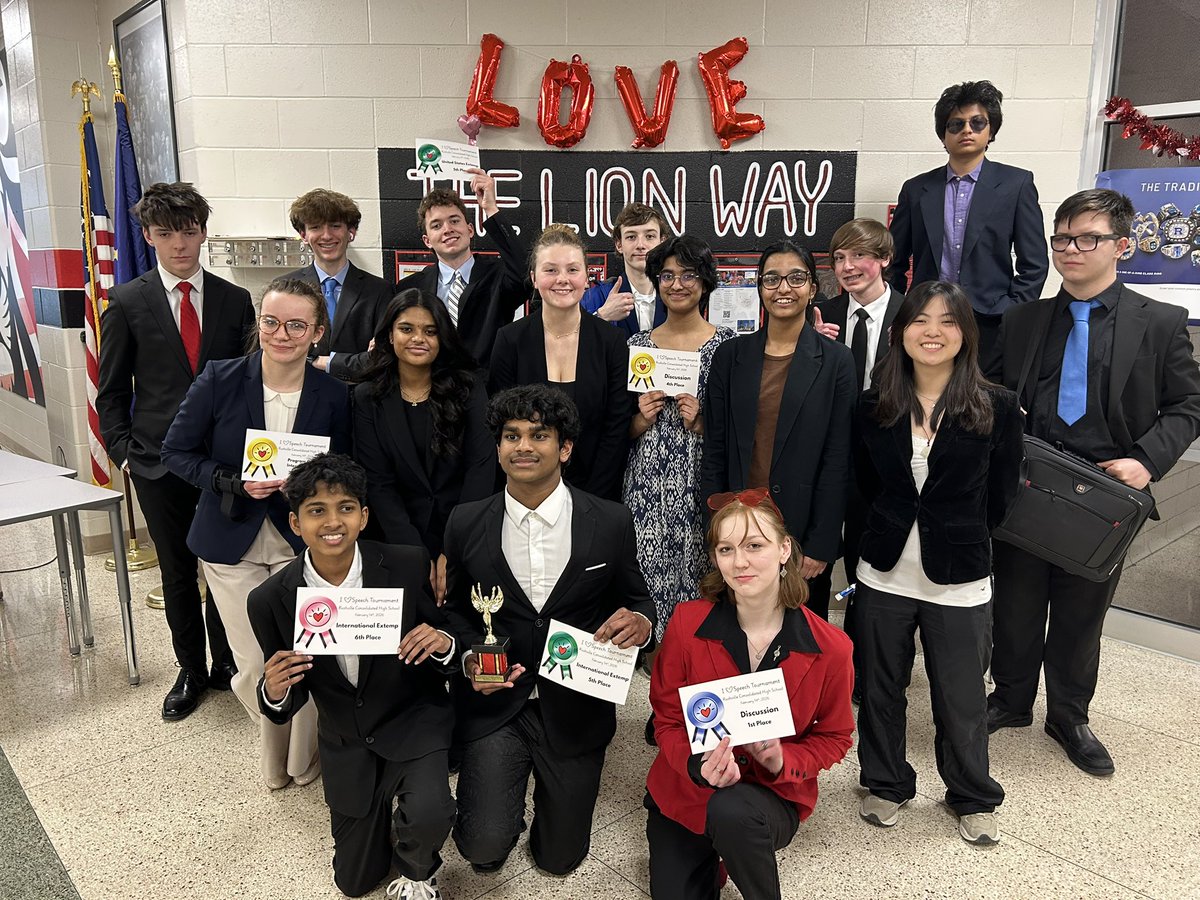 Rushville Speech results: Alex Faulkenberg, 5th in USX; Mya Weddle, 4th in POI; Vahi Kale 6th &amp; Avy Arun 5th in IX; Navomika Nambiar 4th &amp; Izzie Dulin 1st in Discussion! Team 6th overall! <a href="/WWSWHS/">Westfield High</a>