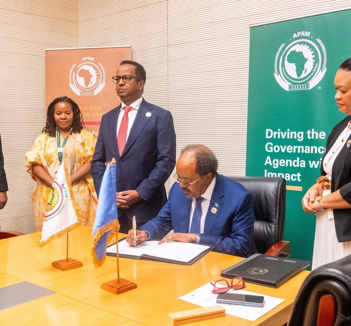 Naddri190's tweet photo. Somalia Becomes the 45th Country to Join the African Peer Review Mechanism (APRM) – Africa’s Governance Self-Assessment and Peer Review Framework 
@Naddri190 https://t.co/wUXggPkGJG
