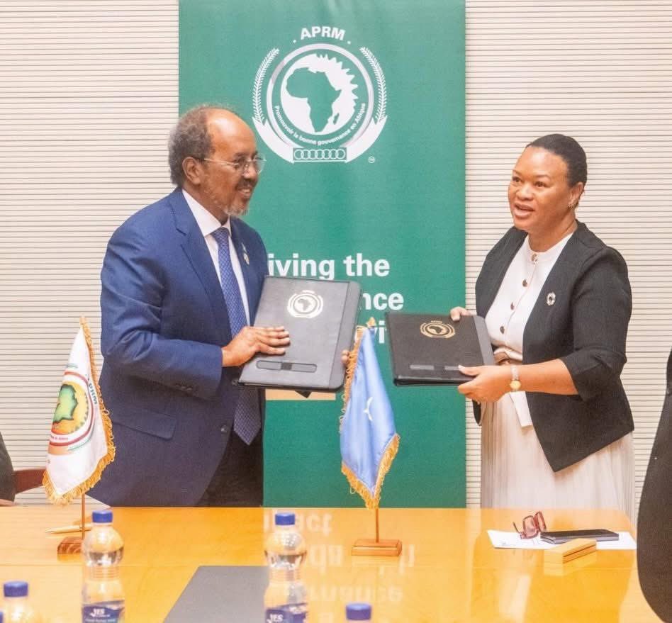 Naddri190's tweet photo. Somalia Becomes the 45th Country to Join the African Peer Review Mechanism (APRM) – Africa’s Governance Self-Assessment and Peer Review Framework 
@Naddri190 https://t.co/wUXggPkGJG
