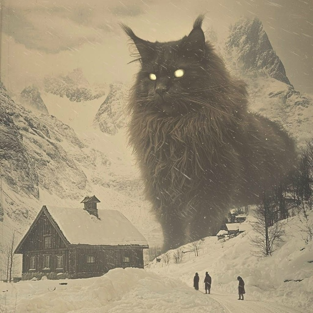 anubi77787292's tweet photo. Da amico russo sapendo che sono gattofila...😅
Nel folklore islandese esiste una creatura chiamata Yulekattturin, un enorme e minaccioso gatto natalizio che a dicembre vaga per la zona e mangia le persone pigre.
Risparmia solo coloro che la vigilia di Natale indossano abiti 🔽 https://t.co/COlnwxdQK7