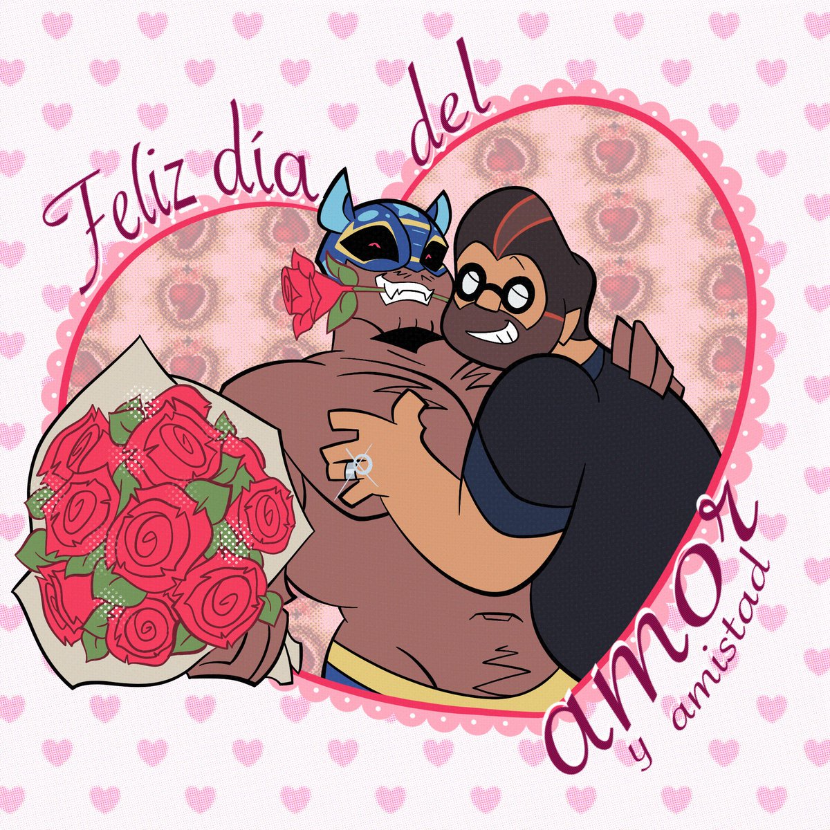 Happy Valentine's Day from Pantera and his Husband ~🩵🌹