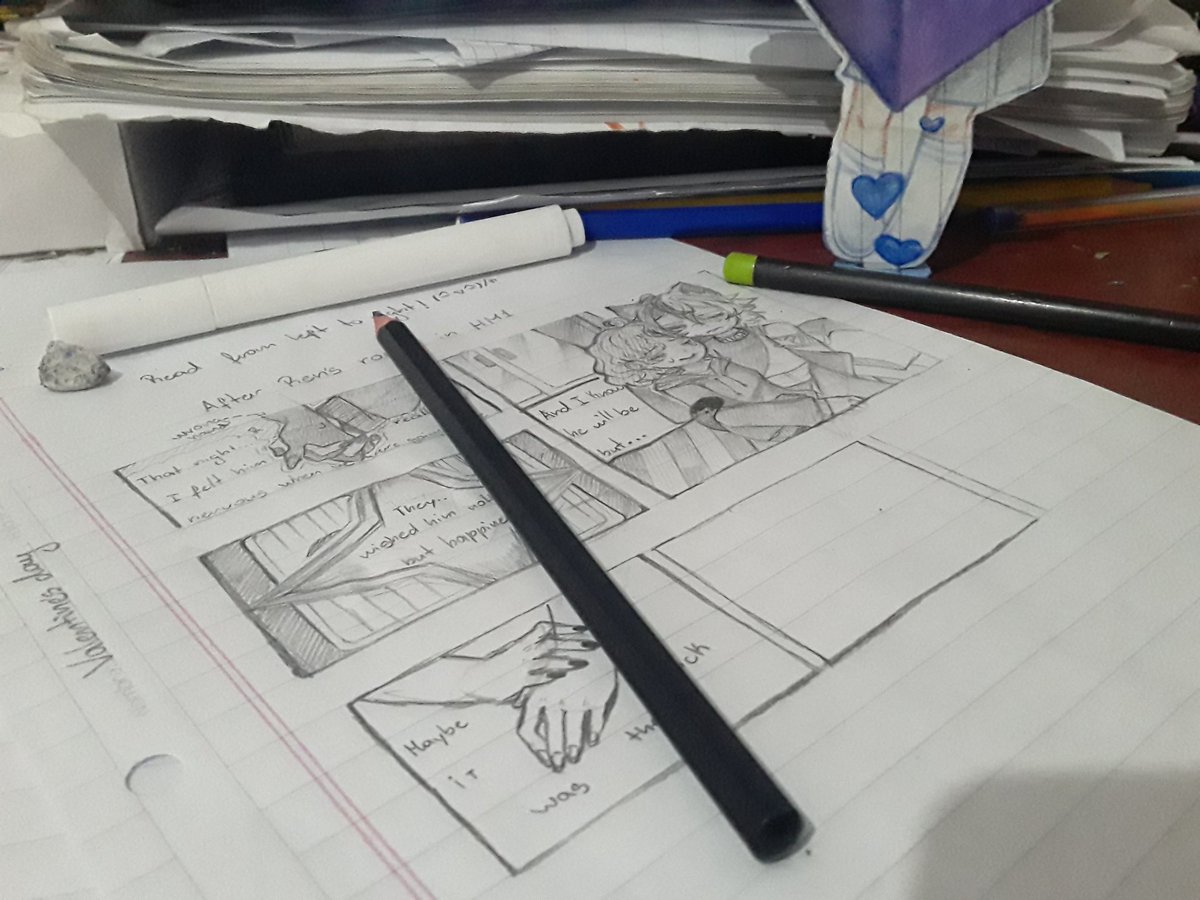 Pequeño spoiler del comic que estoy dibujando sobre Avery y Ren! El comic tratará de los sucesos después del final feliz del 1er juego (Ruta Ren, claaaro!) (..◜ᴗ◝..) Qué emociónn!

#yumeship #hmtwt #hm2 #visukiotomes #yumetwt #AveryxRen