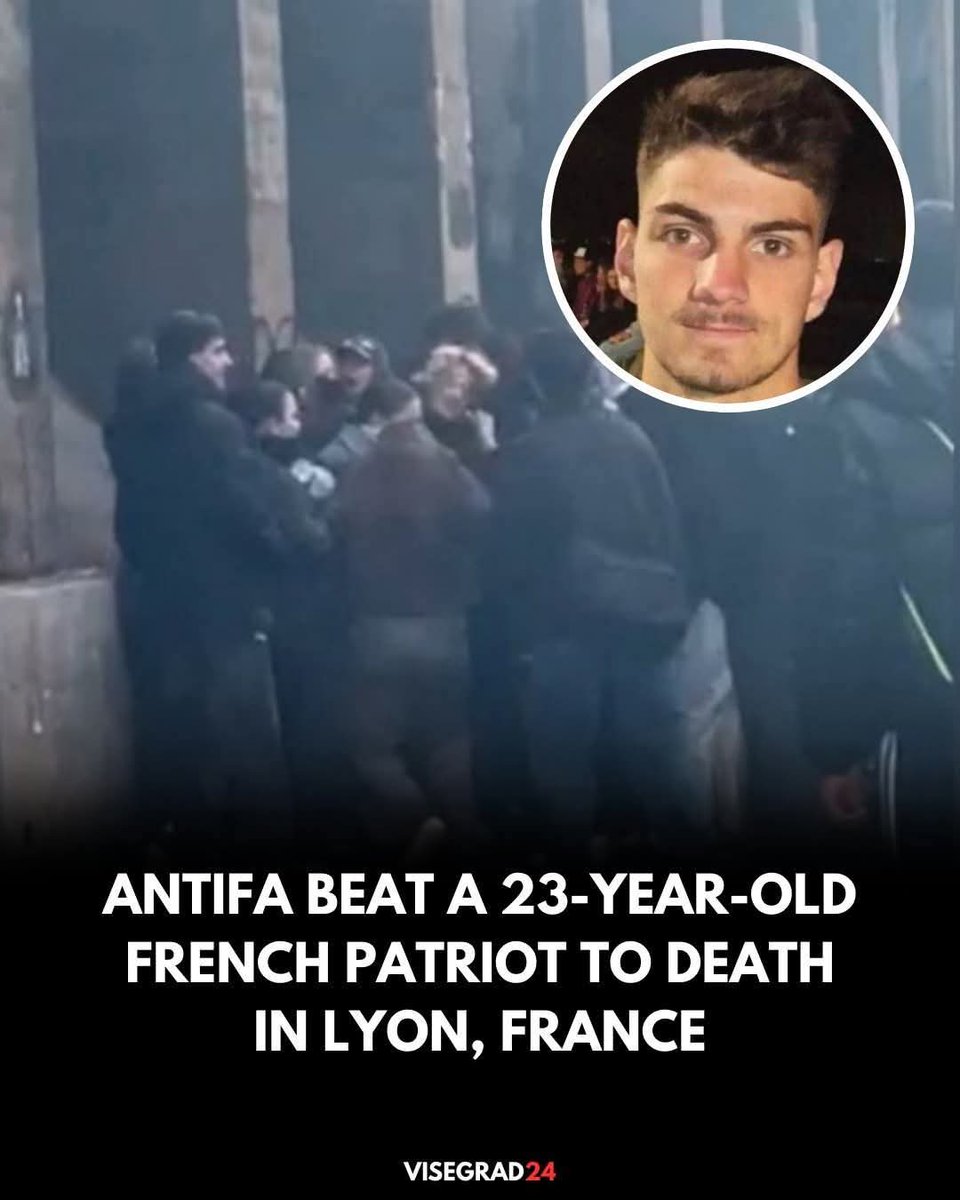 ANTIFAS? NÃO. SÃO ASSASSINOS. #ocomunismocontinuaamatar

 "Quentin, nacionalista francês de apenas 23 anos, foi brutalmente assassinado em Lyon por um grupo de extrema-esquerda. Quentin protegia as raparigas do Collectif Némesis, quando foi cercado e espancado até à morte por