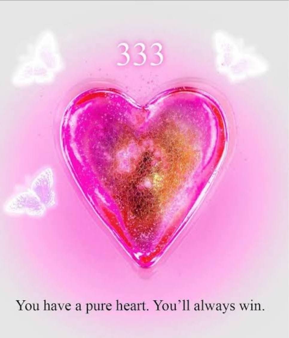 333 It's our winning season. 💓
Let's go forth with pure hearts, minds and spirits.