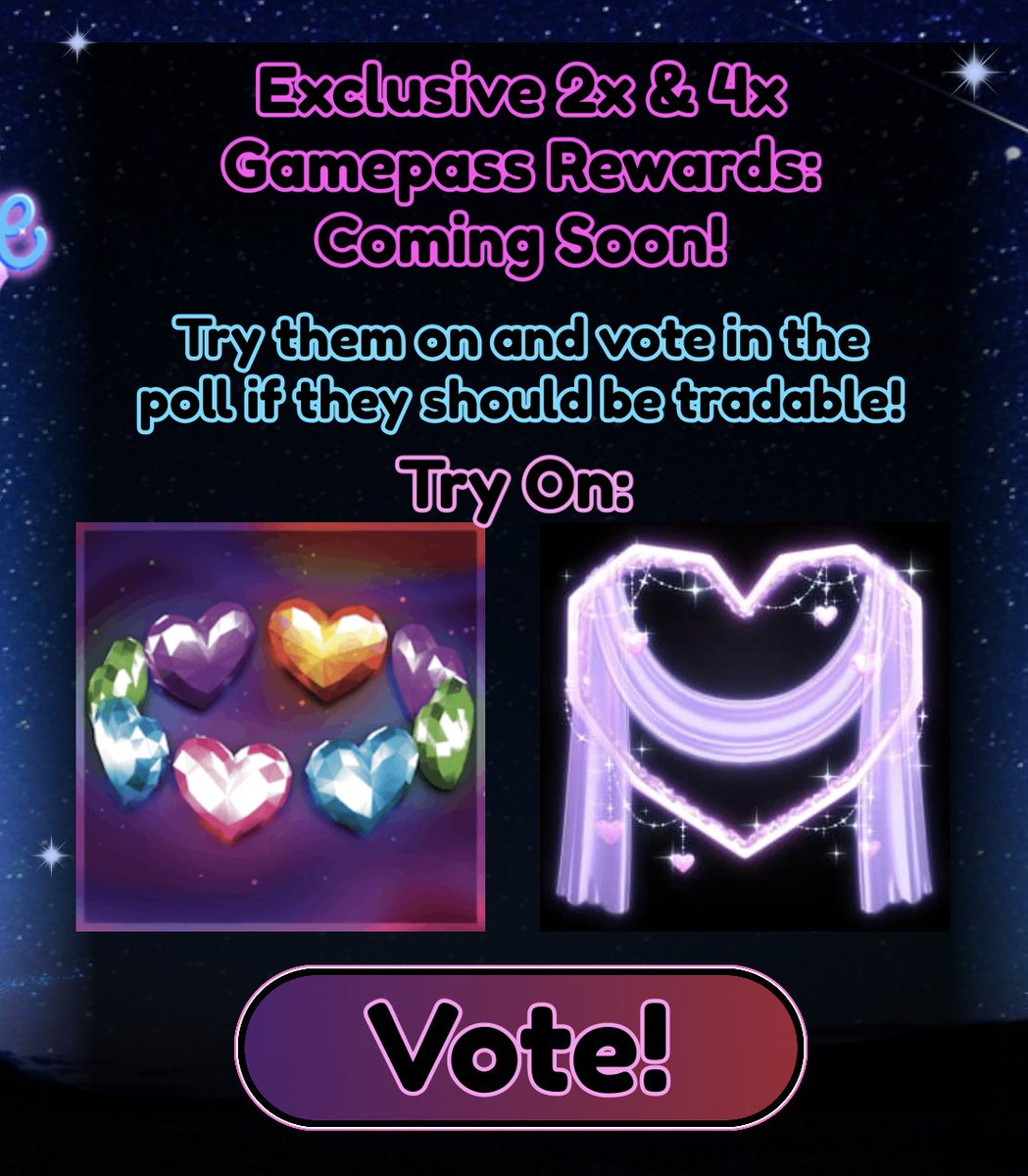 💕HAPPY VALENTINES DAY VALKYRIES! 🫶

♡NEW SET: SKYE SERAPHIM
♡NEW VOTING POLL: TRADEABLE OR NON!
♡2 NEW HALOS -- GAMEPASSES EXCLUSIVES!
♡NEW CAMPUS ADDITION!!!!!

HAPPY UPDATE DAY!💖