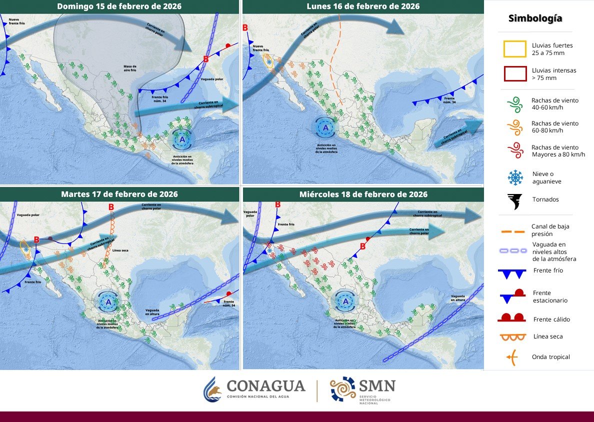 conagua_clima's tweet photo. Hoy y mañana predominará tiempo estable y ambiente vespertino de cálido a caluroso, en gran parte de #México. Ve el #Pronóstico a 96 horas en el link  ⬇️
https://t.co/9TaD34fWfC https://t.co/1d8u7nYw5D