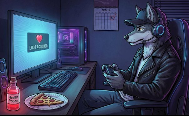 Happy Valentine's Day, #Gamers !! 🐺❤️
​While everyone else is out here collecting flowers, I'm just trying to game all night.

​If your Valentine's Day plans involve more XP than actual kisses, you're officially part of the Wolf Pack today.

​Quick Poll for the Lone Wolves:
🎮