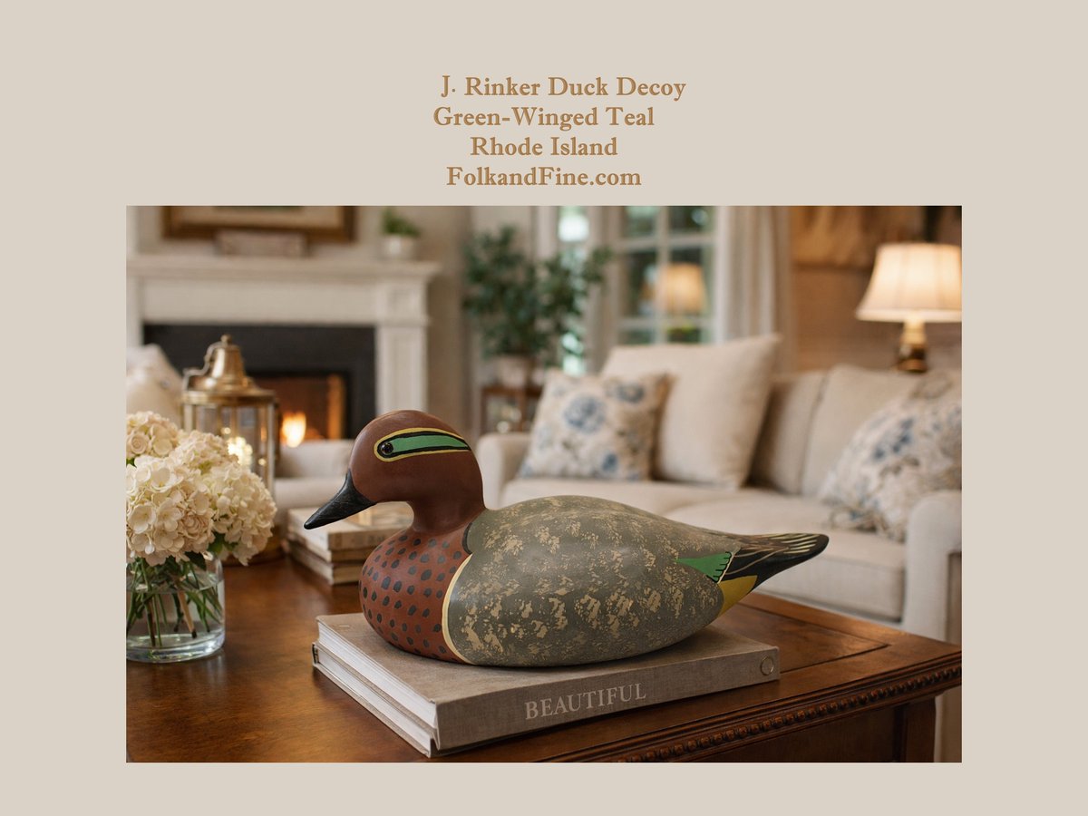 FolkandFine's tweet photo. https://t.co/uHmQ5uONMM #DuckDecoy #HomeDecor #RhodeIsland #vintage https://t.co/bnctQMHkb7