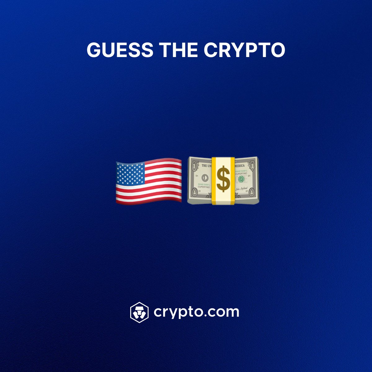 cryptocom's tweet image. Hint: It’s not USDT, but ____________