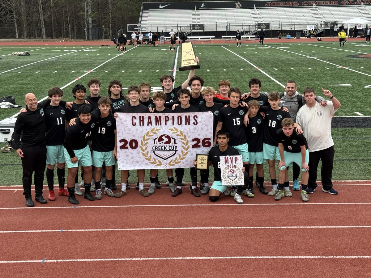 IslandsSoccer's tweet photo. Comin home with some hardware.
Final from John’s Creek:
Islands - 2
Northview - 0

Creek Cup Champions!

A. Roma is the tournament MVP https://t.co/NnM8Th15PU
