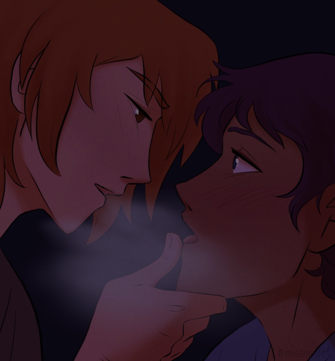 HAPPY VALENTINE'S DAY! 💕
To celebrate, I think you should do yourself the favor of reading the hottest new smut in town 😘
Especially if you want context for what the hell Matt is doing to Lance here...
 
Link: archiveofourown.org/works/78671436…