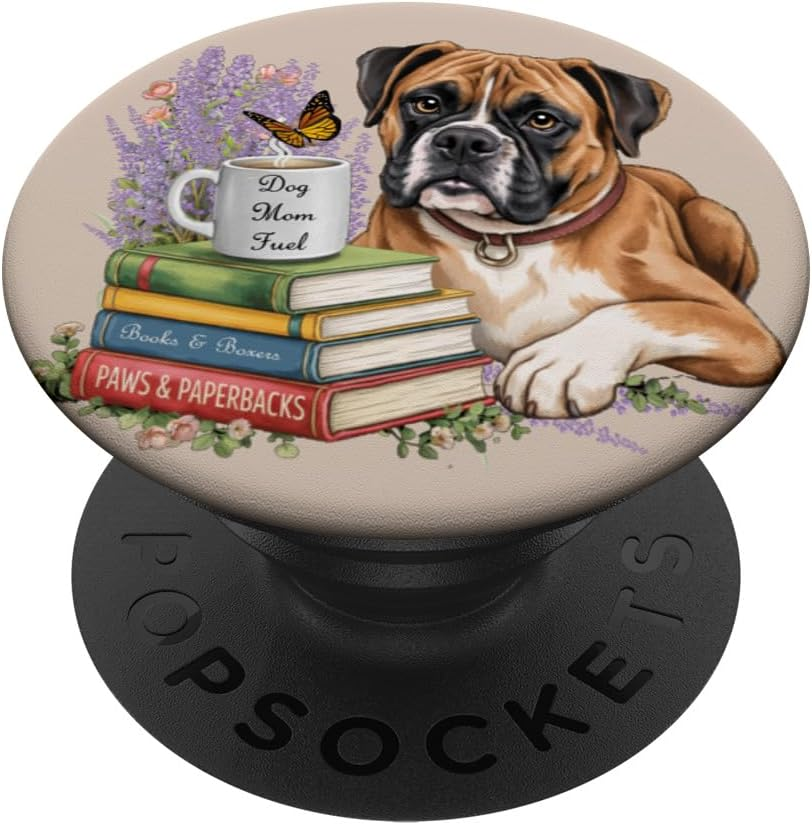 TammyDevoll's tweet photo. For Boxer moms who run on coffee and books ☕📚🐶Dog Mom PopSockets #BoxerMom #DogMom #PopSocket #BookLover #BoxerDog #AmazonPrime #BookishLife #BoxerLife #PhoneAccessories #DogLovers #BoxerLove #DogMomGift Adhesive PopGrip https://t.co/STI3f4tdeY #Amazon via @Amazon https://t.co/wXt9Ku3Oed