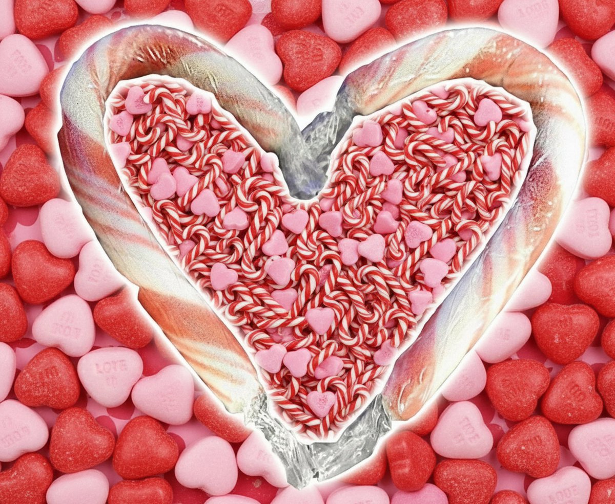 animalsandmagic's tweet photo. Here's some Valentine's Day candy canes just for fun. https://t.co/X1XjgB1muX