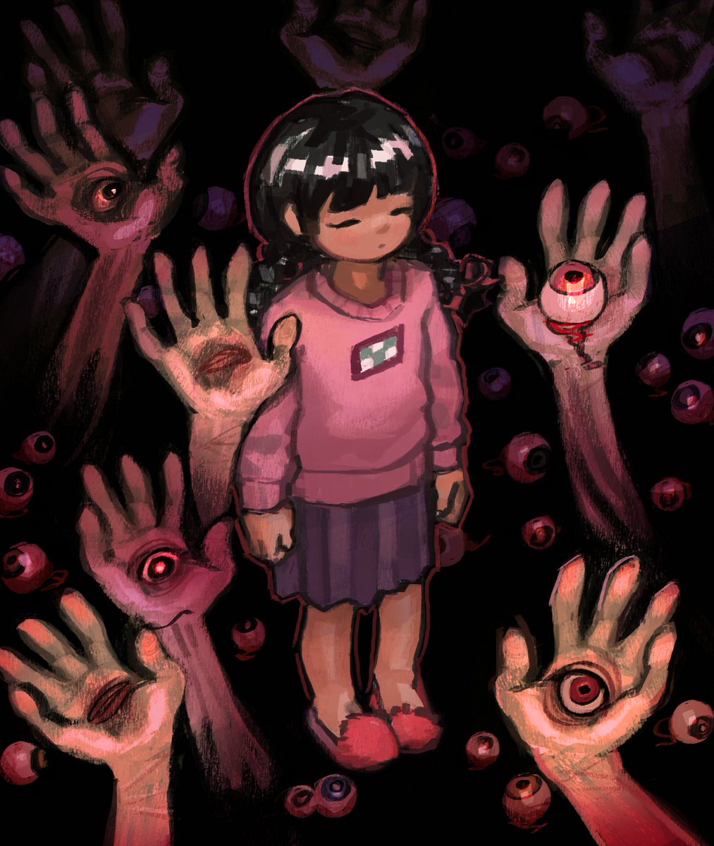 meltt_ed's tweet photo. Eyeball World #yumenikki #ゆめにっき https://t.co/1XzXI0Pavu